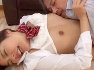 Japanese Schoolgirl's Sexual Innocence Ravished by Nerdy Tokyo Lover